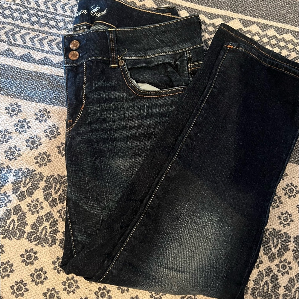 Darks wash American Eagle artist jeans